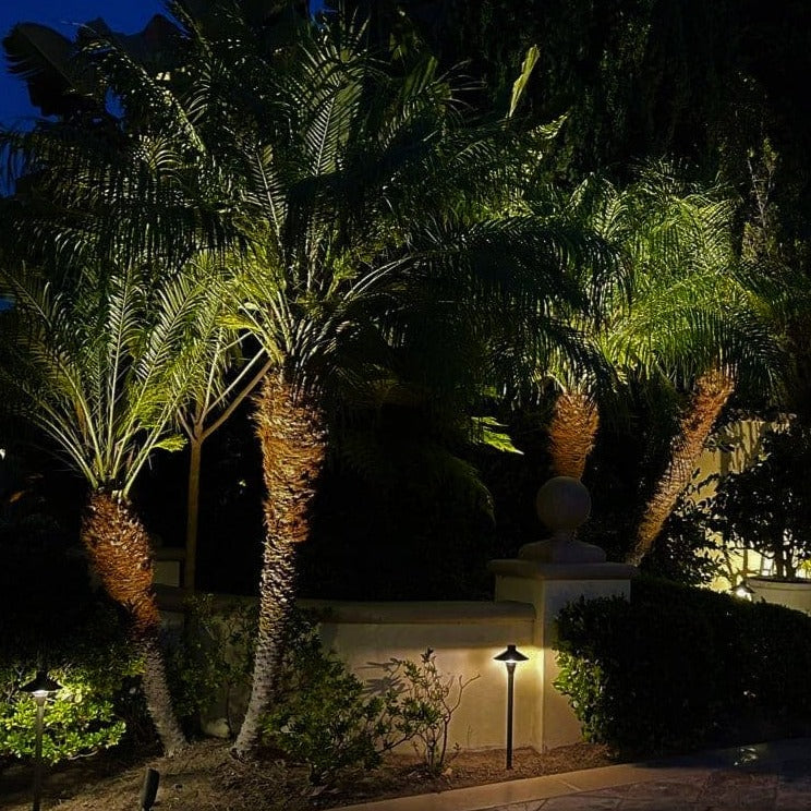 Finesse Solid Cast Brass Accent Spot Light Natural Bronze Low Voltage Outdoor Lighting