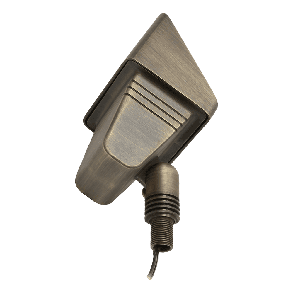 FPB05 Cast Brass Rectangular LED Directional Flood Light Adjustable Landscape Lighting
