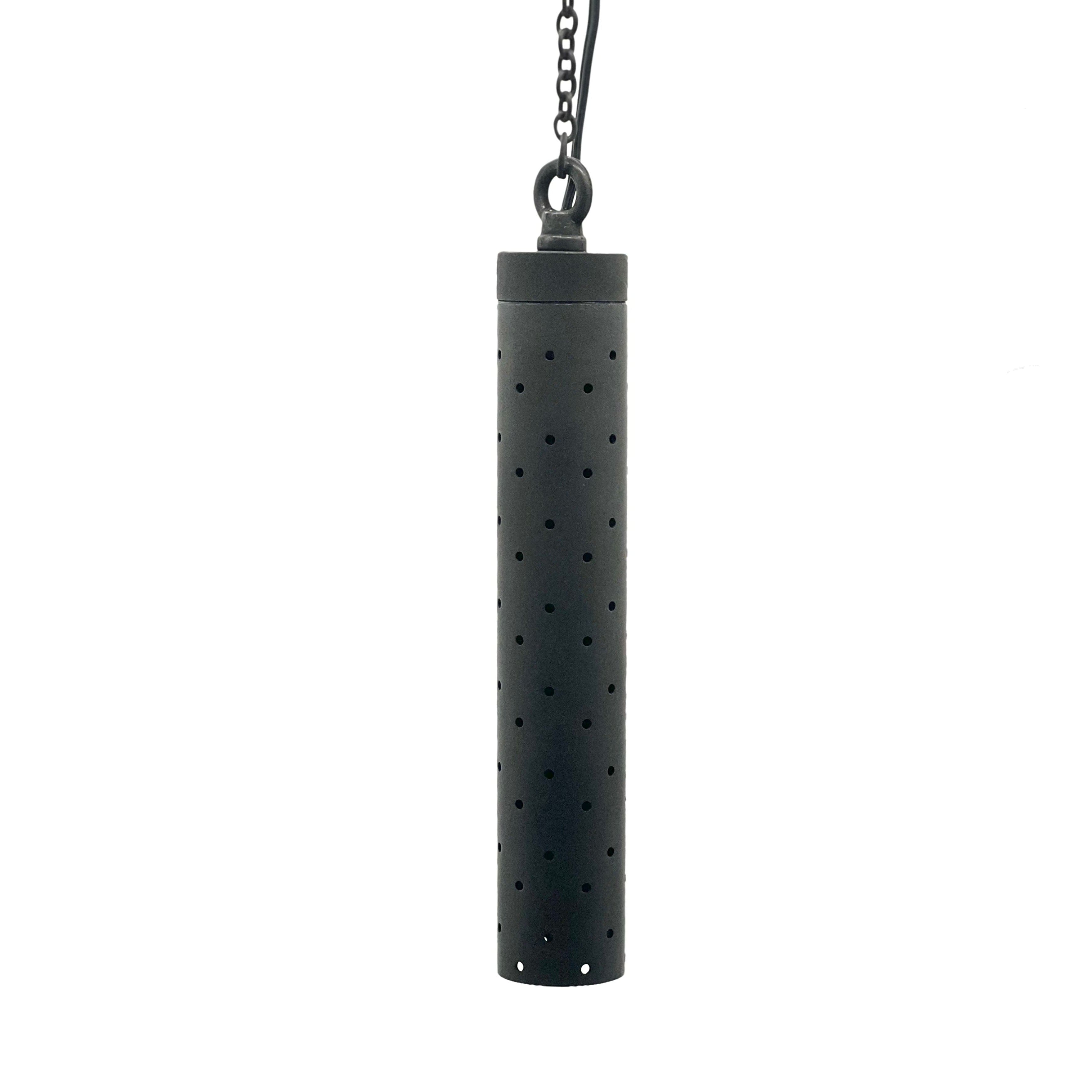 Stelvio Black Cast Brass Hanging Pendant Light Low Voltage Outdoor Lighting