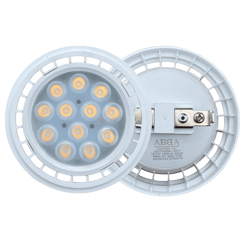 PAR36 12W 30° Outdoor Landscape LED Bulbs Waterproof Flood Light Fixture