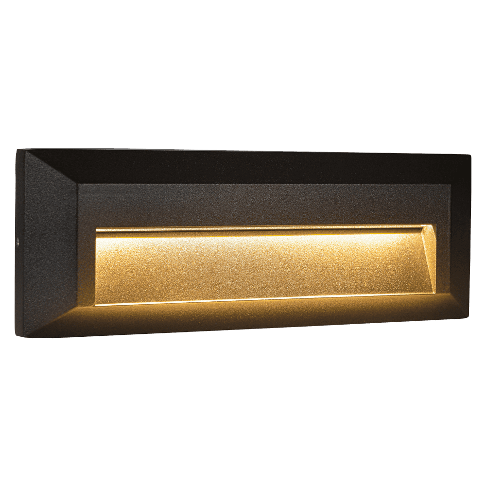STA04 8W Low Voltage Cast Aluminum Rectangular Surface Mount LED Step or Deck Light