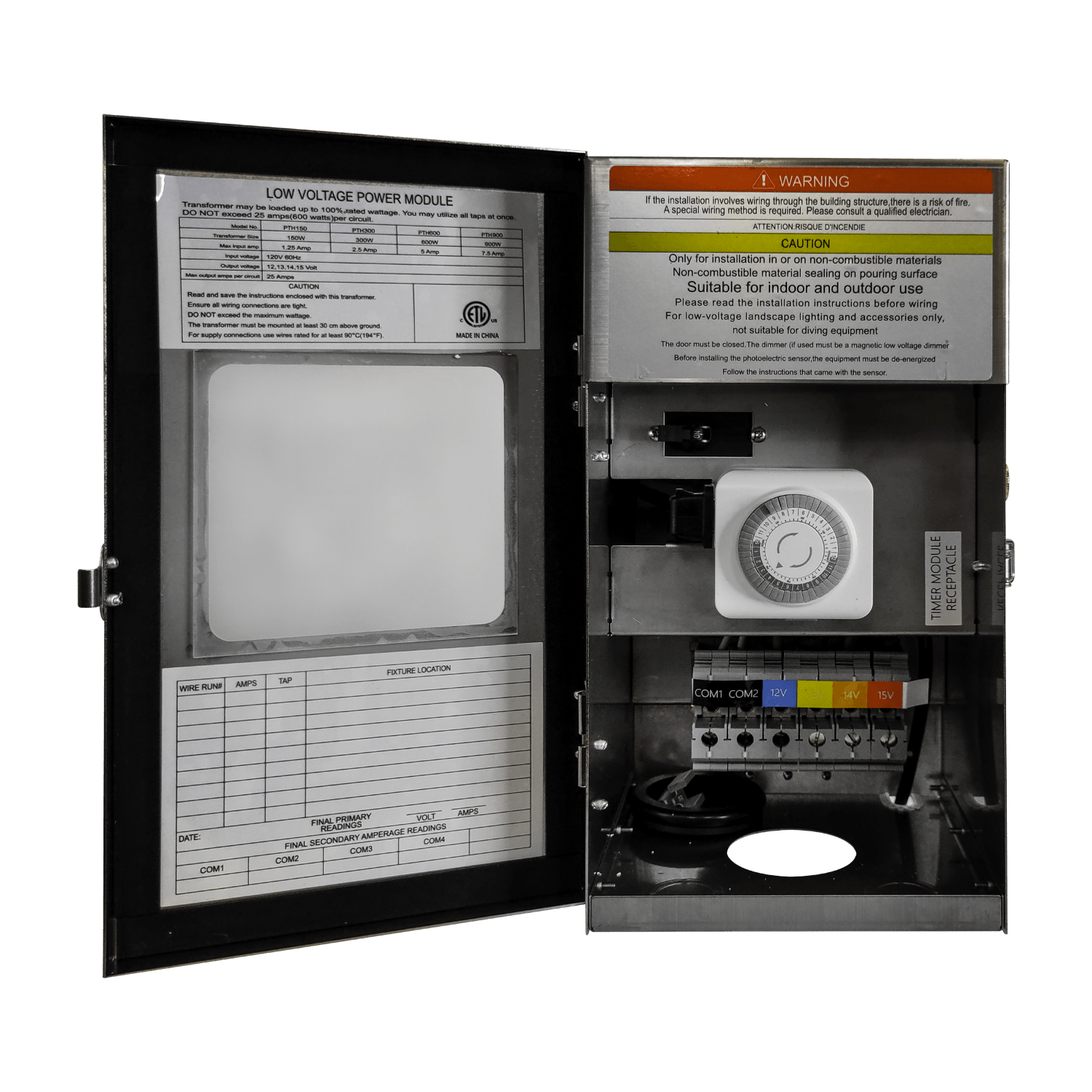 TSRPT600 600W Multi Tap Low Voltage Transformer with Photocell and Man ...