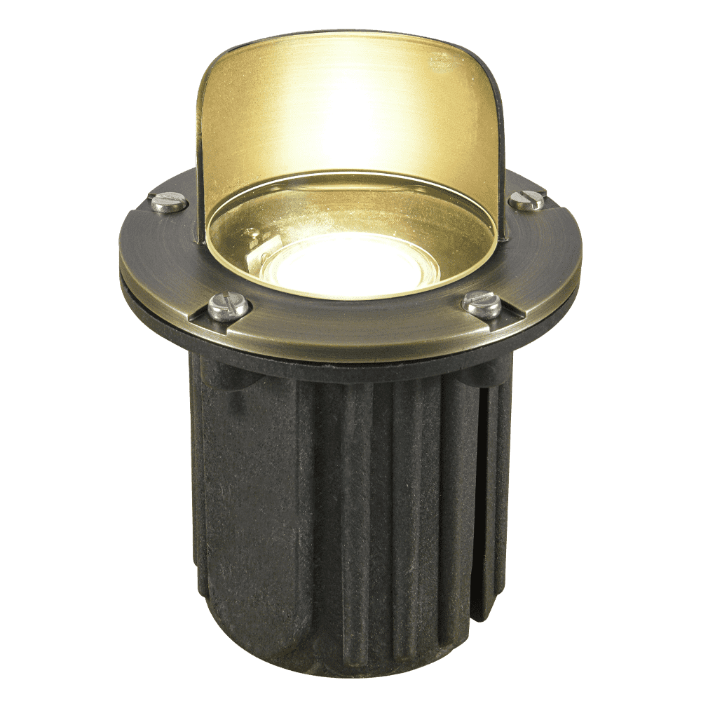 UNB03 Cast Brass Low Voltage Shielded LED In-ground Well Light IP65 Waterproof