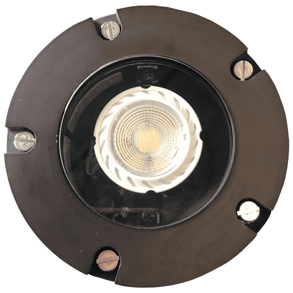 UNB04 Cast Brass Low Voltage Round LED In-Ground Well Light IP65 Waterproof