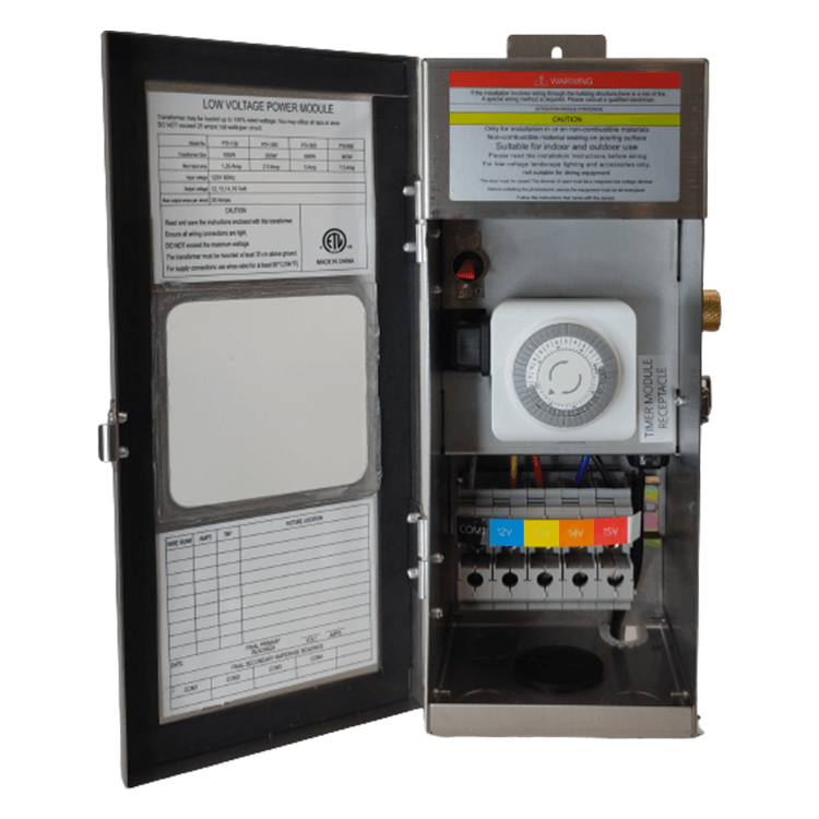 TSRPT150 150W Multi Tap Low Voltage Transformer with Photocell and Man ...