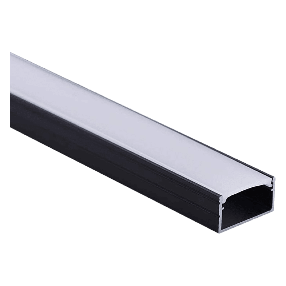 AP46M Rectangular Rail 8 ft Aluminum Channel 10 Pack LED Strip Light Cover End Caps