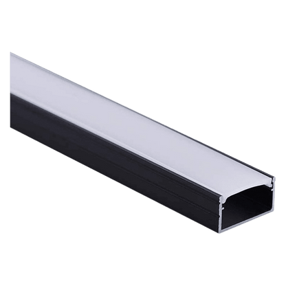 AP46M Rectangular Rail 8 ft Aluminum Channel 10 Pack LED Strip Light Cover End Caps
