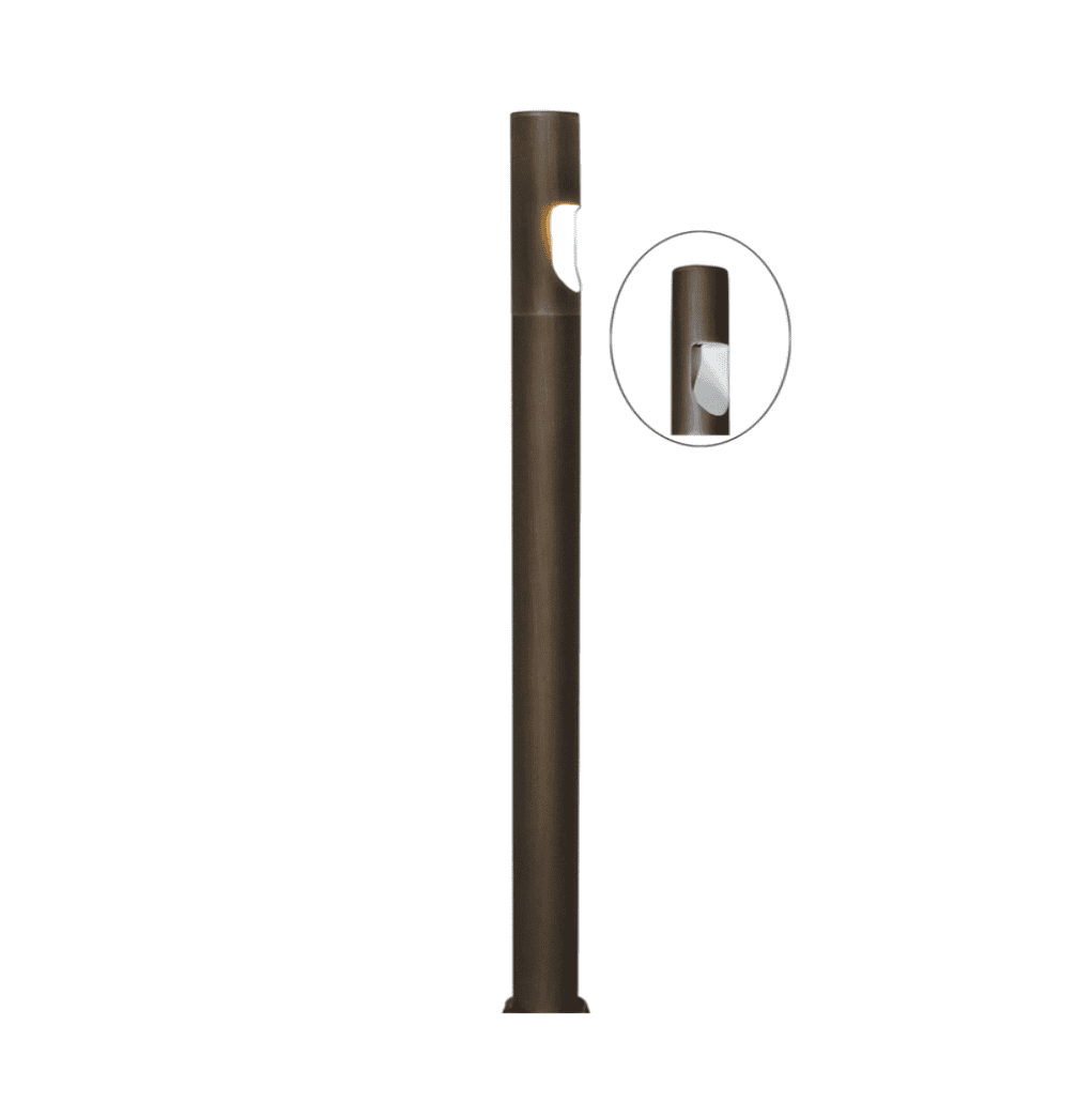 Baton Cast Solid Brass Path Light Landscape Lighting