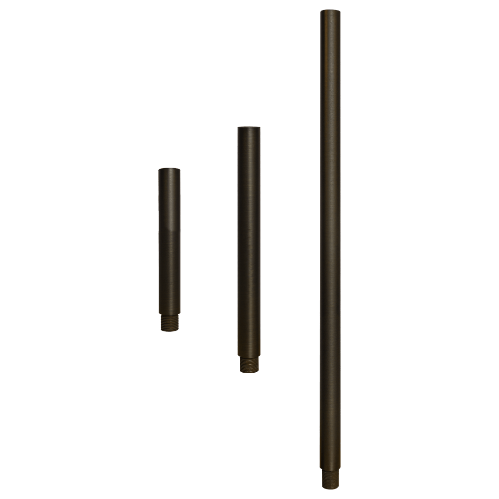 BPE - Brass Post Extension 6", 12" or 24" for Brass Path/Spot Light Fixtures