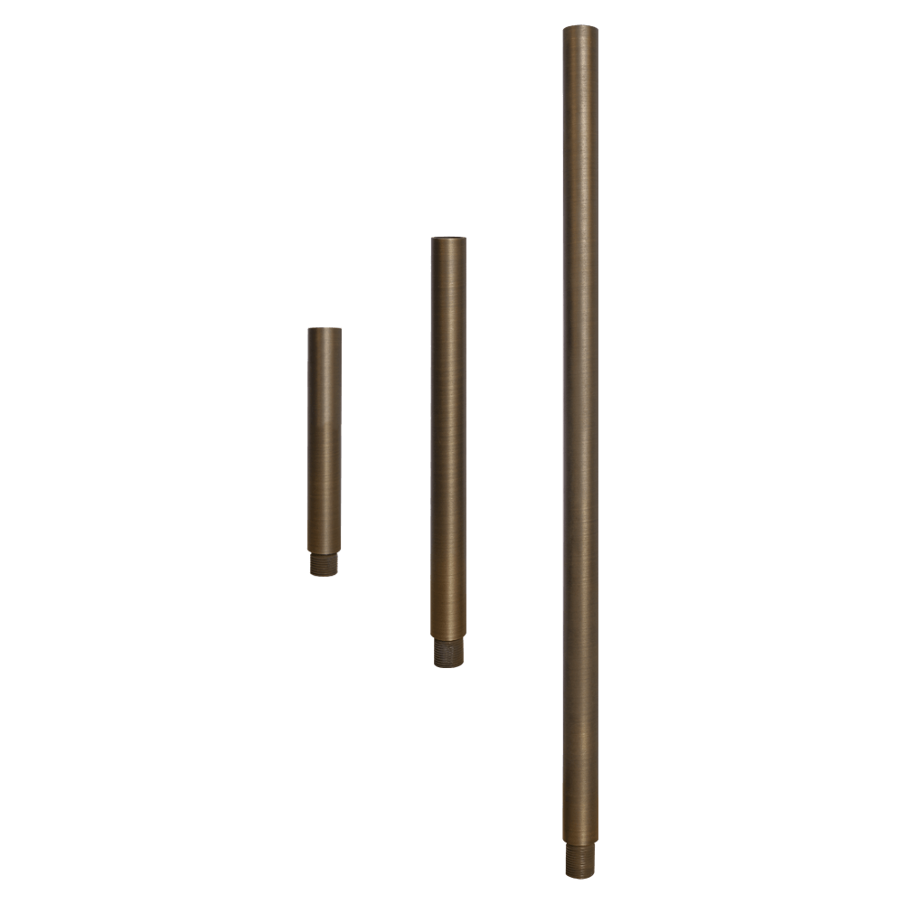 BPE - Brass Post Extension 6", 12" or 24" for Brass Path/Spot Light Fixtures