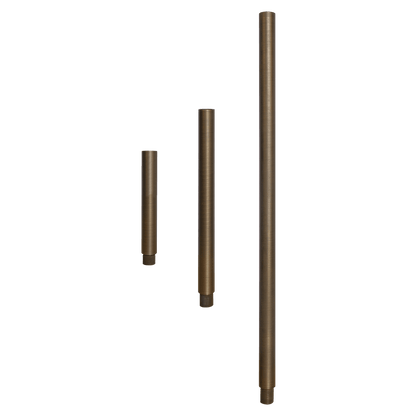 BPE - Brass Post Extension 6", 12" or 24" for Brass Path/Spot Light Fixtures