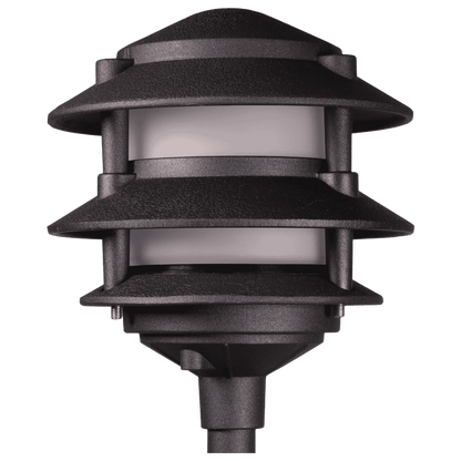 KL302 12V AC/DC Aluminum Low Voltage Landscape Lighting 3 Tier Pagoda Path Light