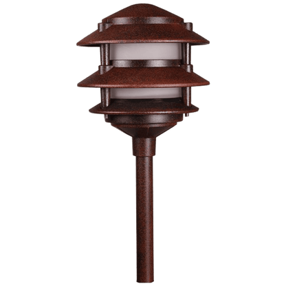 KL302 12V AC/DC Aluminum Low Voltage Landscape Lighting 3 Tier Pagoda Path Light