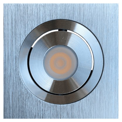 CB06 Dimmable Recessed Square Cast Aluminum LED Puck Light Cabinet Downlighting