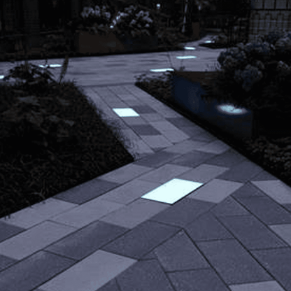 CRG31 Low Voltage In Ground RGB or WW LED Brick Paver Light Rectangle IP67 Waterproof