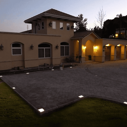 CRG30 Low Voltage In Ground RGB or WW LED Brick Paver Light Square IP67 Waterproof