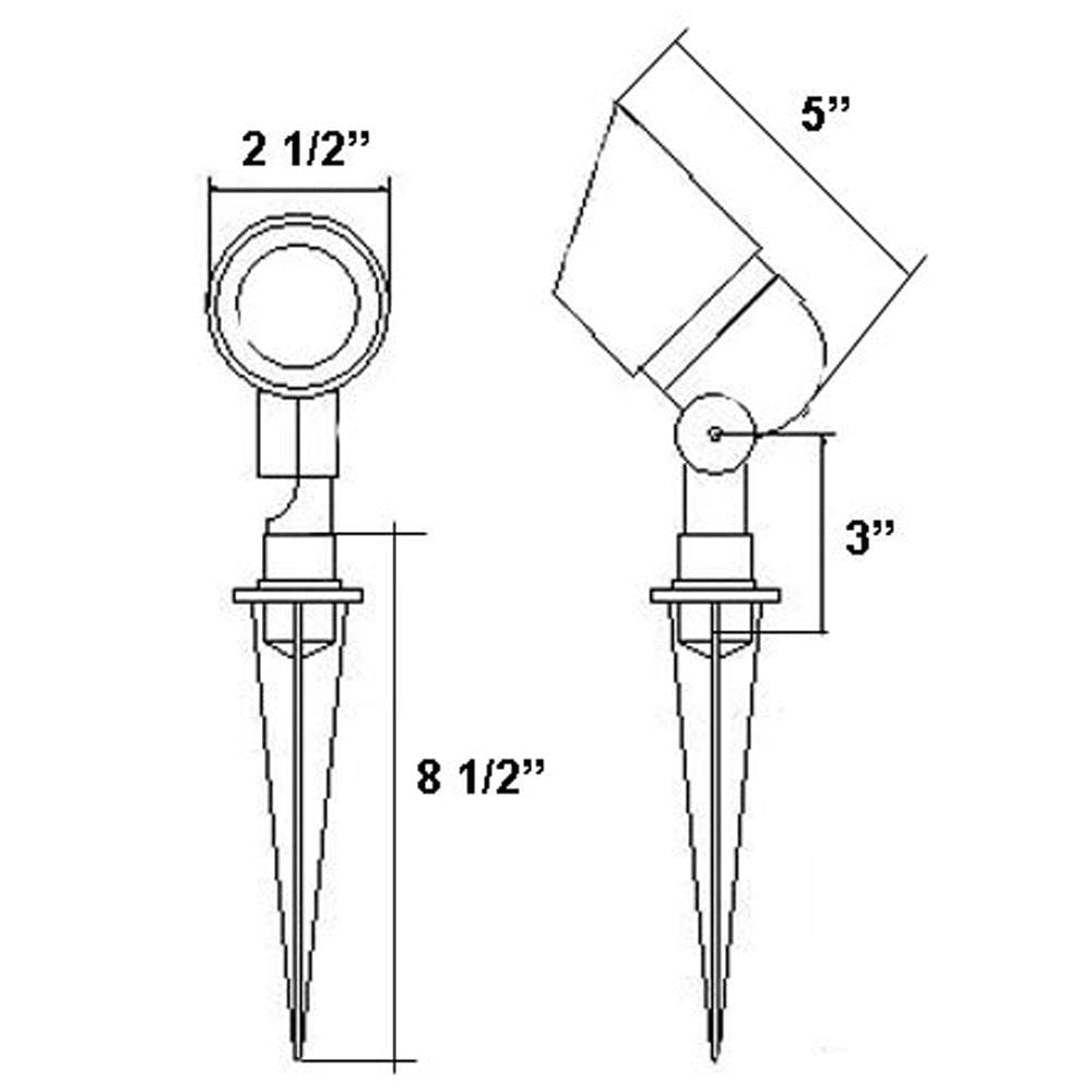 DL01 Low Voltage Directional LED Outdoor Spotlight