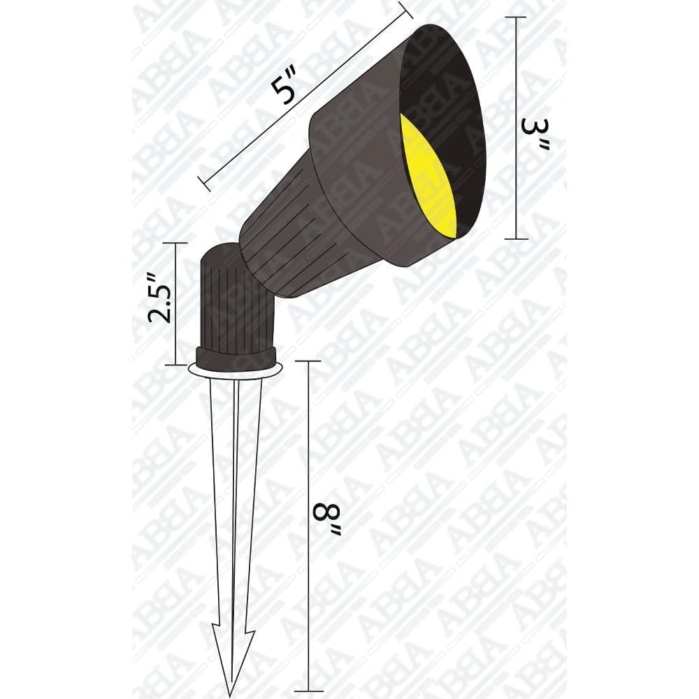 DL02 Low Voltage Waterproof LED Outdoor Spotlight Directional Monopoint Lighting