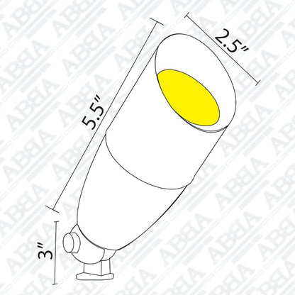 DL06 Low Voltage LED Smooth Bullet Directional Outdoor Spotlight