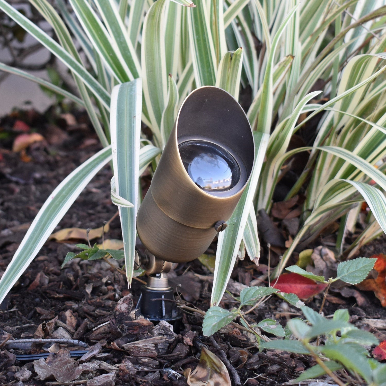 Elysee Solid Brass Accent Spot Light Antique Bronze Low Voltage Outdoor Lighting