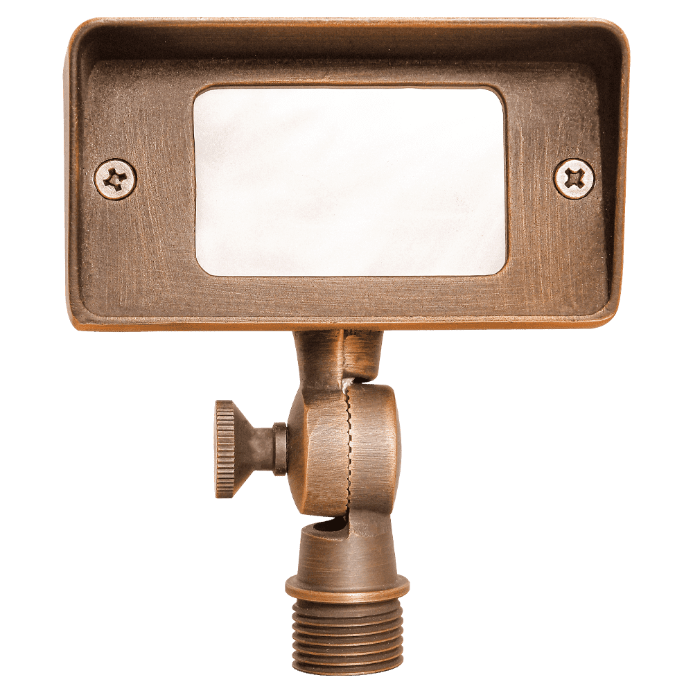 FPB01 Brass Rectangular LED Directional Flood Light Adjustable Lighting