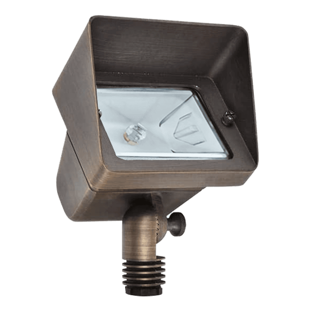 FPB05 Cast Brass Rectangular LED Directional Flood Light Adjustable Landscape Lighting