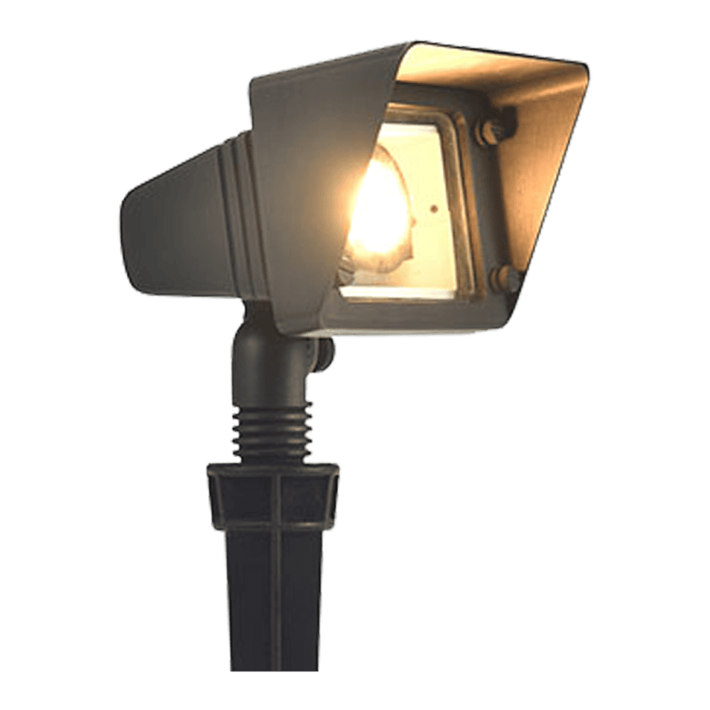FPB05 Cast Brass Rectangular LED Directional Flood Light Adjustable Landscape Lighting