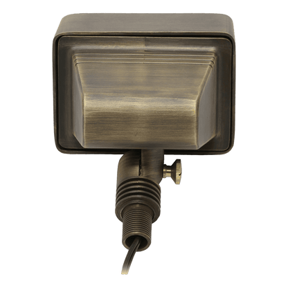 FPB05 Cast Brass Rectangular LED Directional Flood Light Adjustable Landscape Lighting