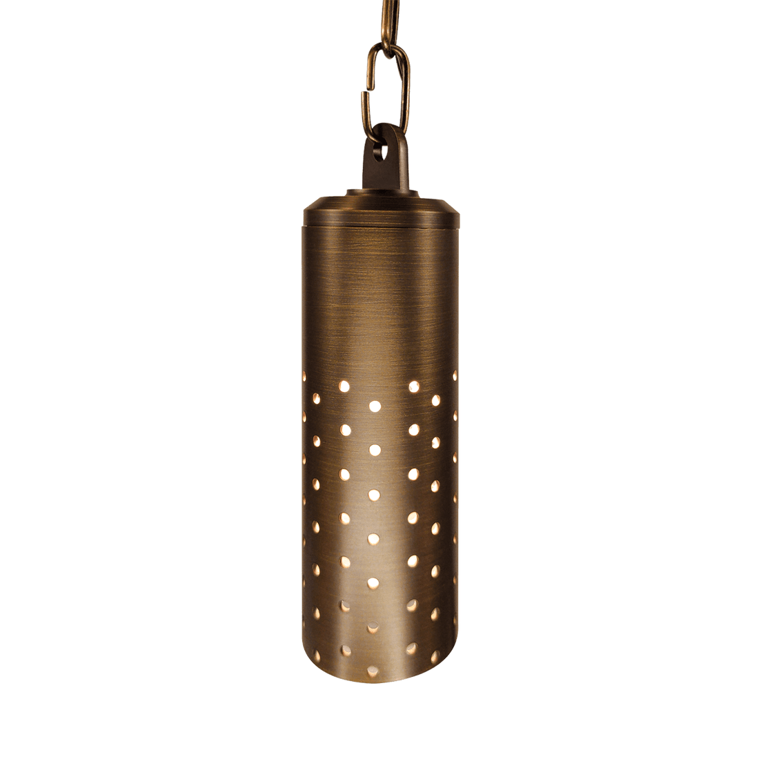 HLB09 12V LED Low Voltage Brass Cylinder Pendant Light Hanging Downlight Fixture