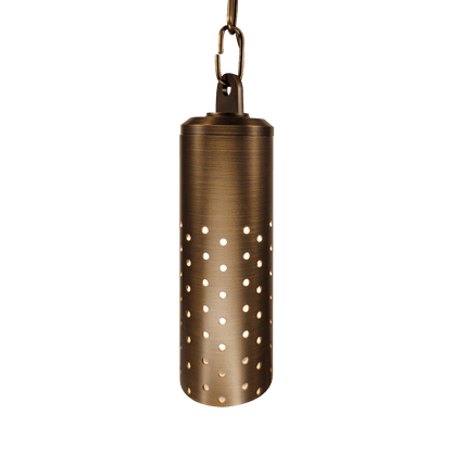 HLB09 12V LED Low Voltage Brass Cylinder Pendant Light Hanging Downlight Fixture