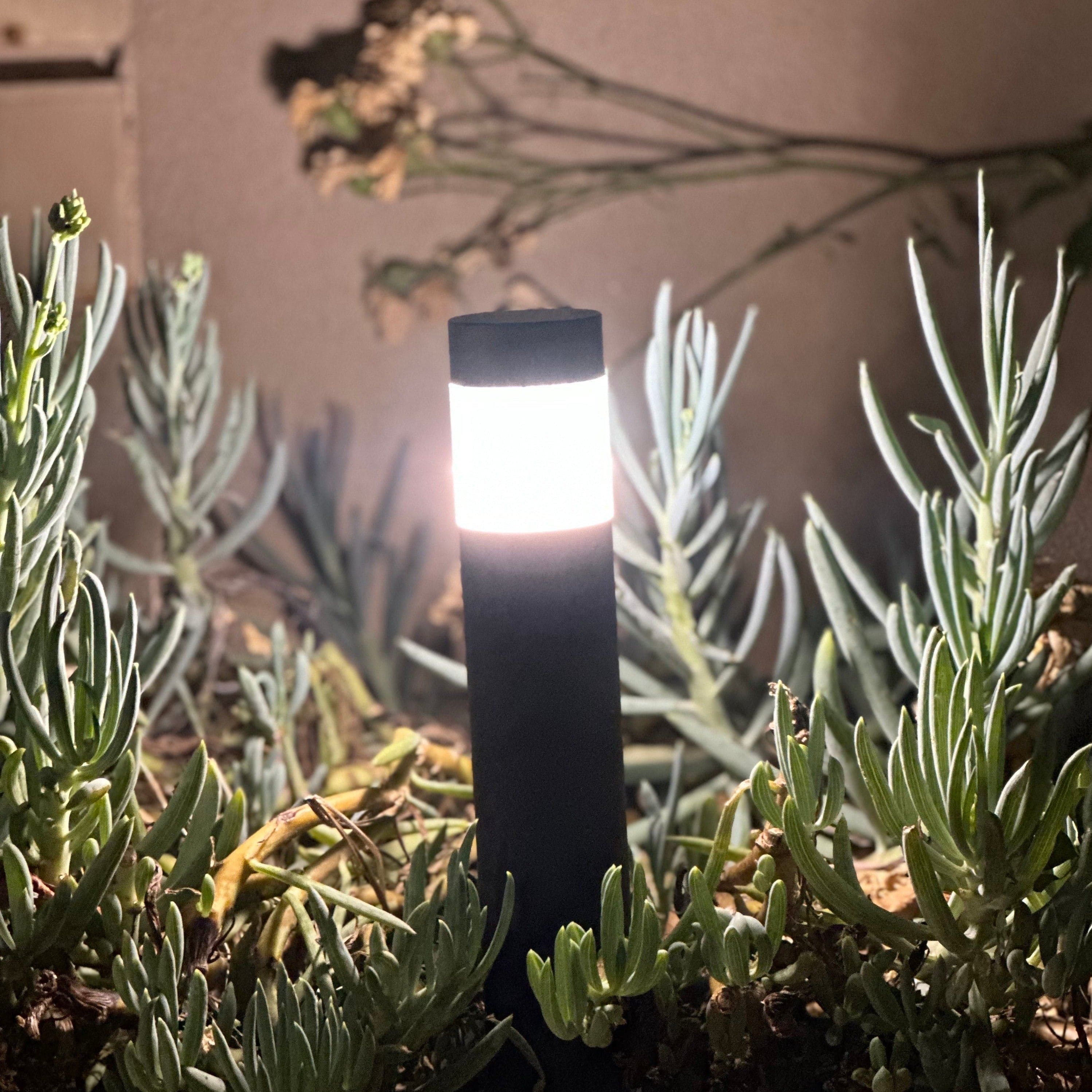 Brutus 15" Black Brass Bollard Light Low Voltage Outdoor Lighting