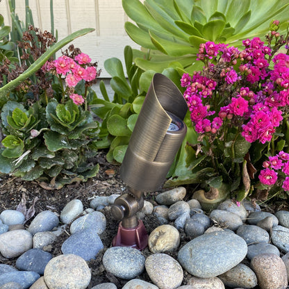 Eifel Natural Bronze Solid Brass Accent Spot Light Low Voltage Outdoor Lighting