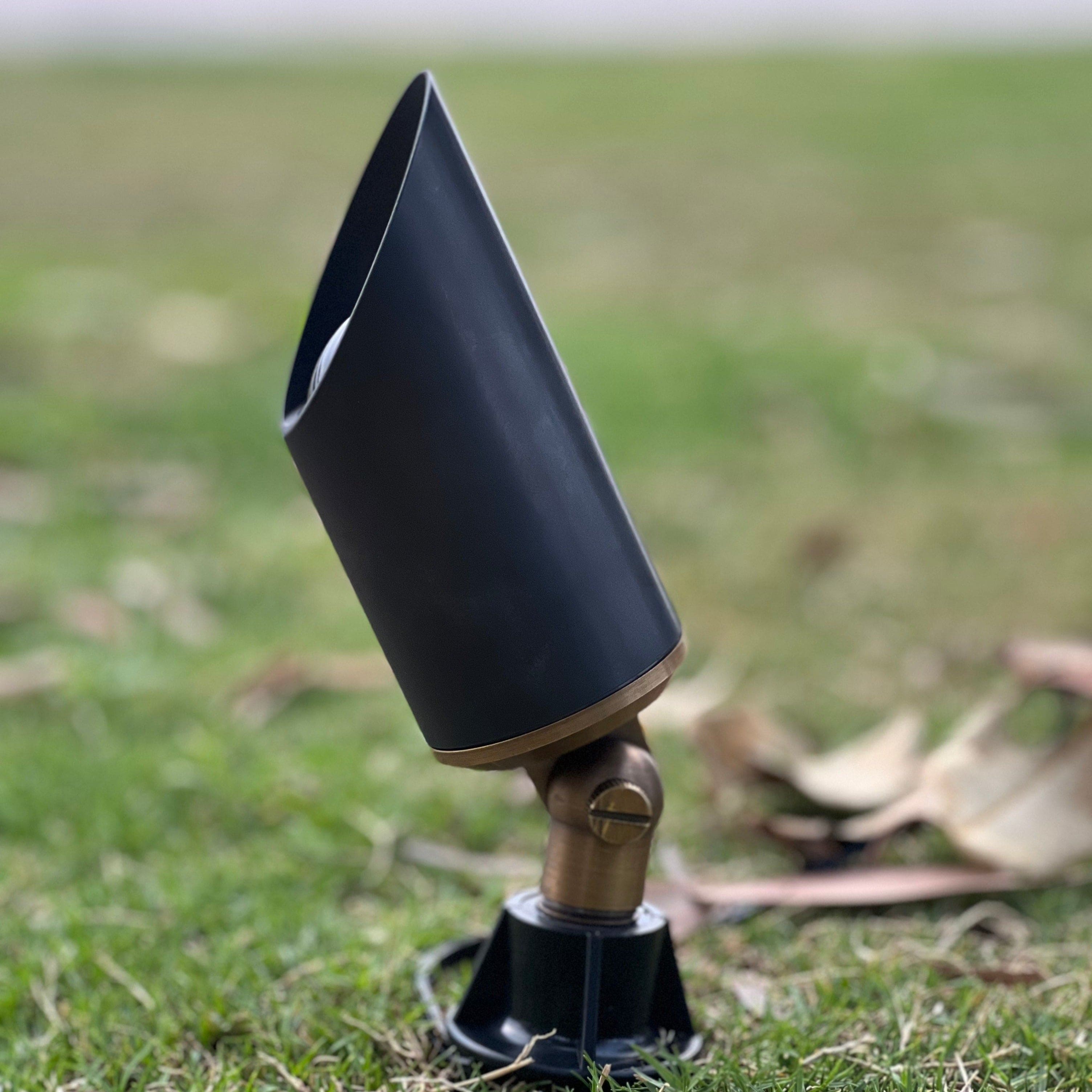 Stelvio Black Brass Spotlight Low Voltage Landscape Lighting 12V