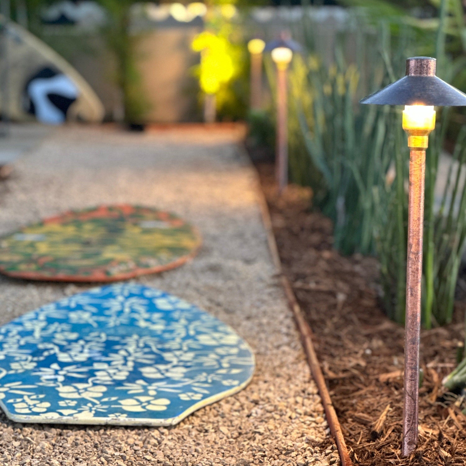 Tulay BH 18" Copper Path Light Low Voltage Landscape Lighting