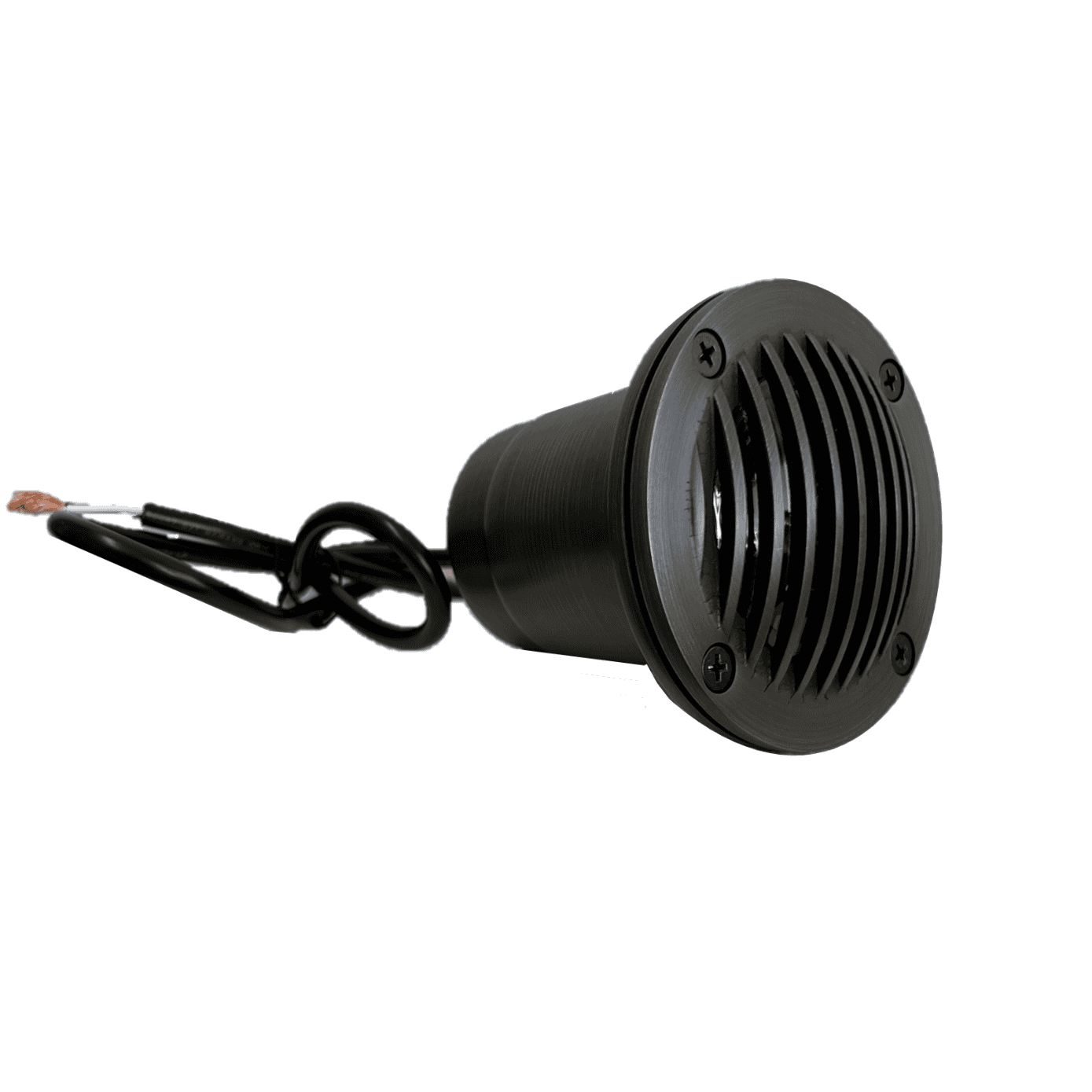 LaTerrace Cast Brass In-ground Well Light Natural Bronze Low Voltage Outdoor Lighting
