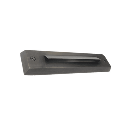Lamia Cast Brass Step &amp; Deck Light Natural Bronze | Surface Flush Mount Low Voltage Outdoor Lighting