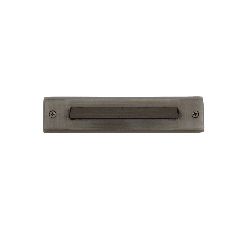 Lamia Cast Brass Step &amp; Deck Light Natural Bronze | Surface Flush Mount Low Voltage Outdoor Lighting