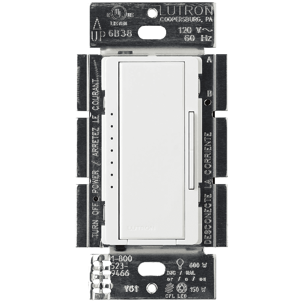 Lutron Maestro C.L Dimmer Switch MACL-153M-WH, White