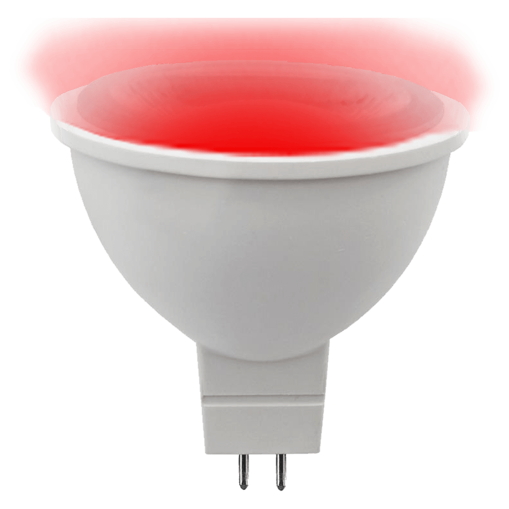 Single Color MR16 Red, Green, or Blue Energy Saving Waterproof 12V Outdoor LED Light Bulb