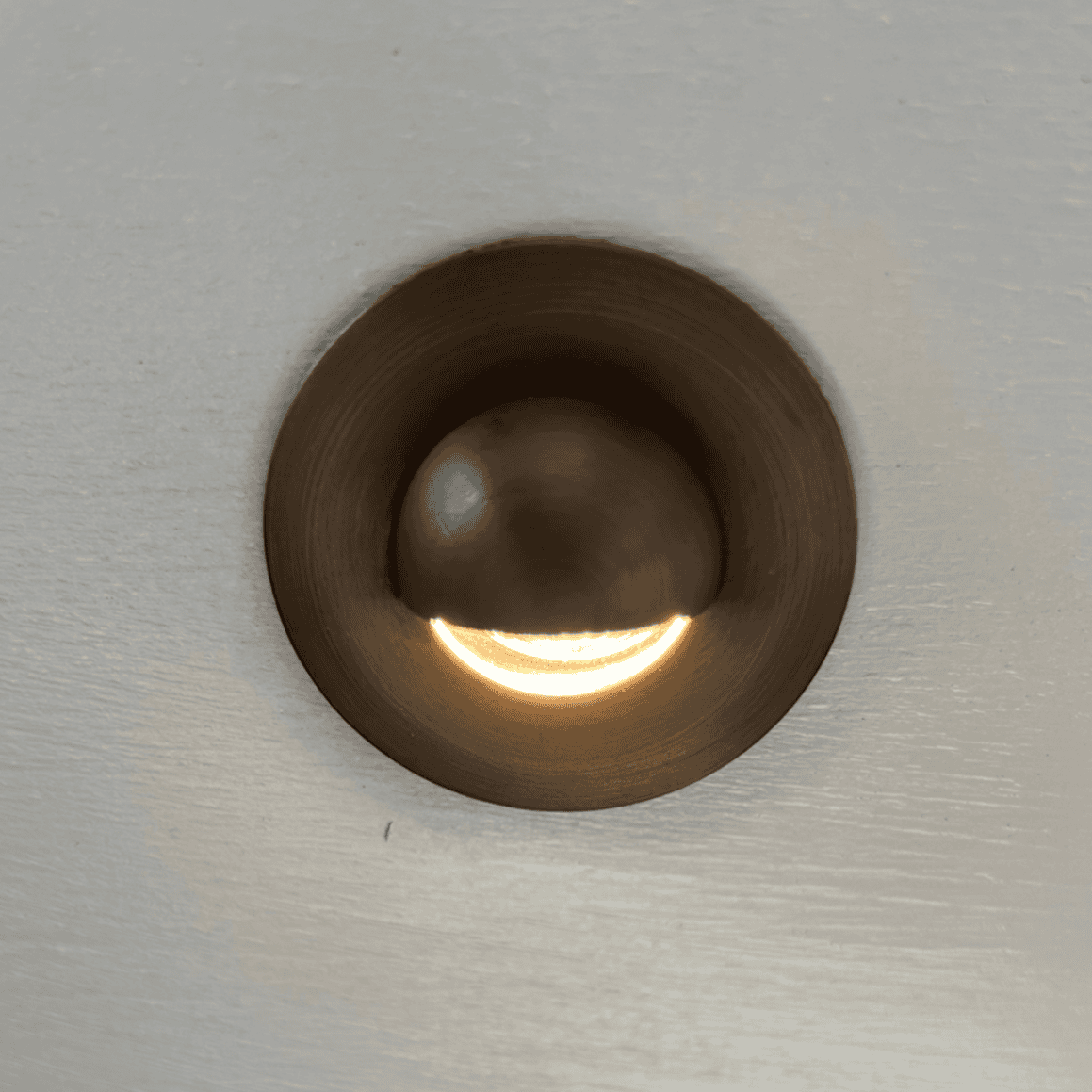 LaCire Deck Cover Solid Cast Brass Mini In-Ground Deck Light Low Voltage Outdoor Lighting