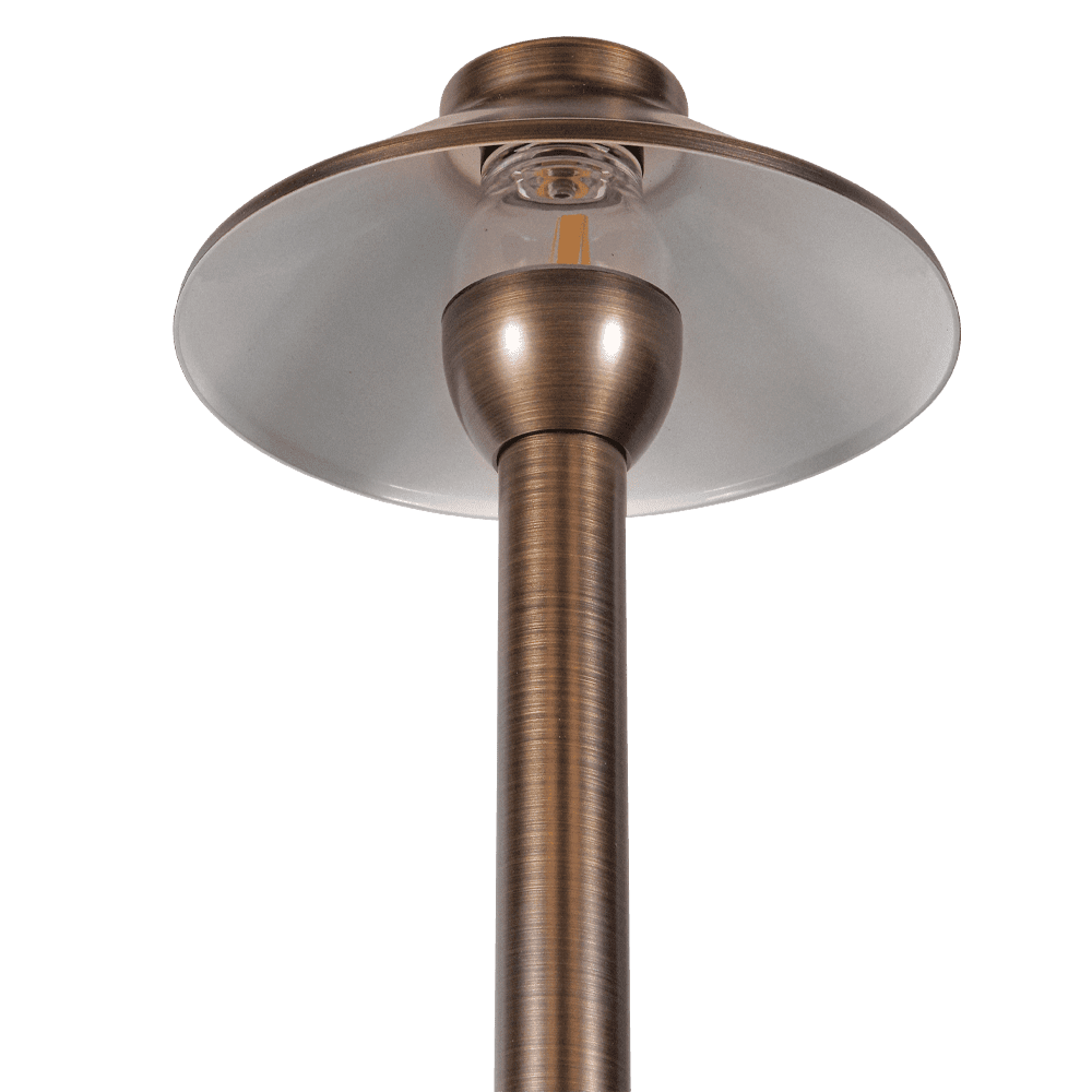 PLB02 Outdoor Garden Pathway Light | Low Voltage Brass Path Light