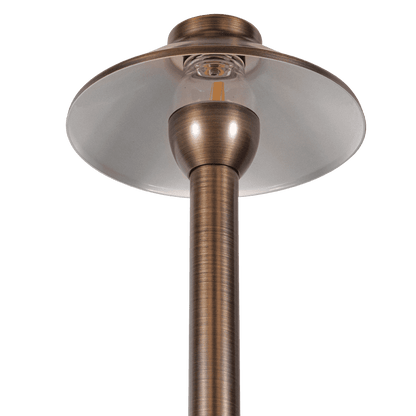 PLB02 Outdoor Garden Pathway Light | Low Voltage Brass Path Light