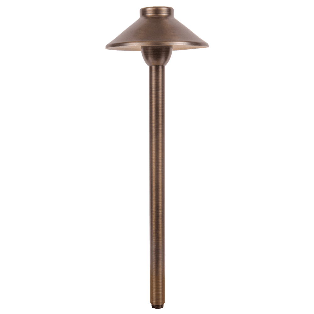 PLB02 Outdoor Garden Pathway Light | Low Voltage Brass Path Light