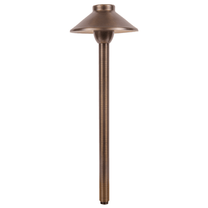 PLB02 Outdoor Garden Pathway Light | Low Voltage Brass Path Light
