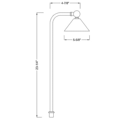 PLB05 LED Low Voltage Landscape Brass Lighting Directional Pathway Light