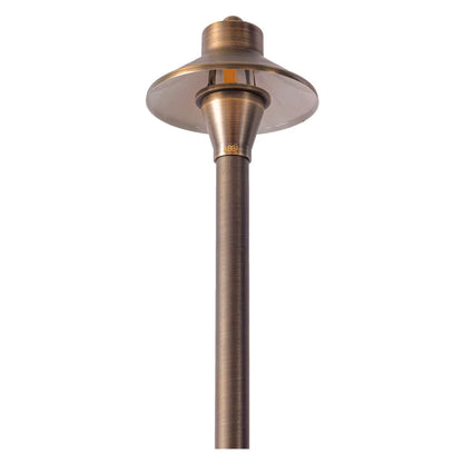 PLB06 12V G4 Snub Low Voltage Heavy Duty Cast Brass Outdoor LED Pathway Light