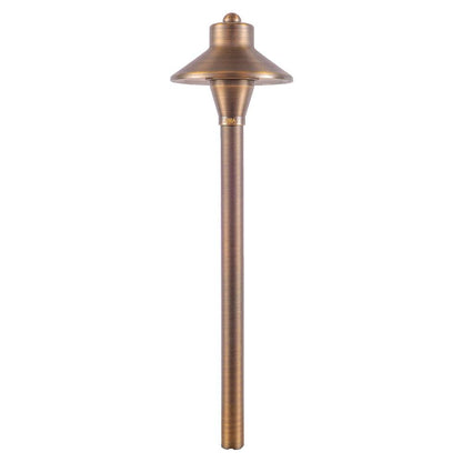 PLB06 12V G4 Snub Low Voltage Heavy Duty Cast Brass Outdoor LED Pathway Light