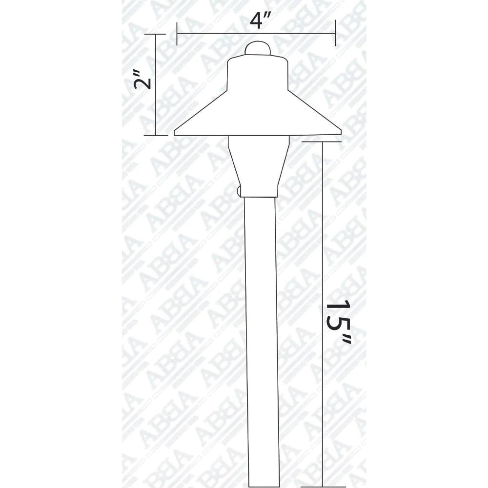 PLB06 12V G4 Snub Low Voltage Heavy Duty Cast Brass Outdoor LED Pathway Light