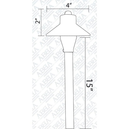 PLB06 12V G4 Snub Low Voltage Heavy Duty Cast Brass Outdoor LED Pathway Light