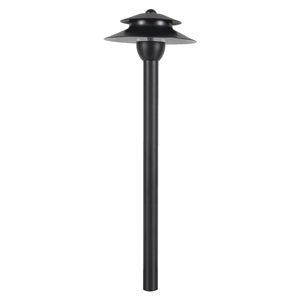 PLB13 Two Tier Brass Pathway Low Voltage Pagoda Light Led Landscape Lighting Fixture